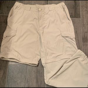 Columbia 1X Zip-Off Pants/Shorts Omni-Dry